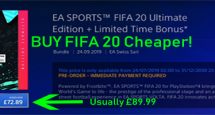 FIFA 20 Pre order + extra discount