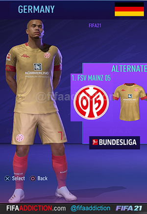 1 FSV Mainz 05 3rd kit fifa 21 Germany