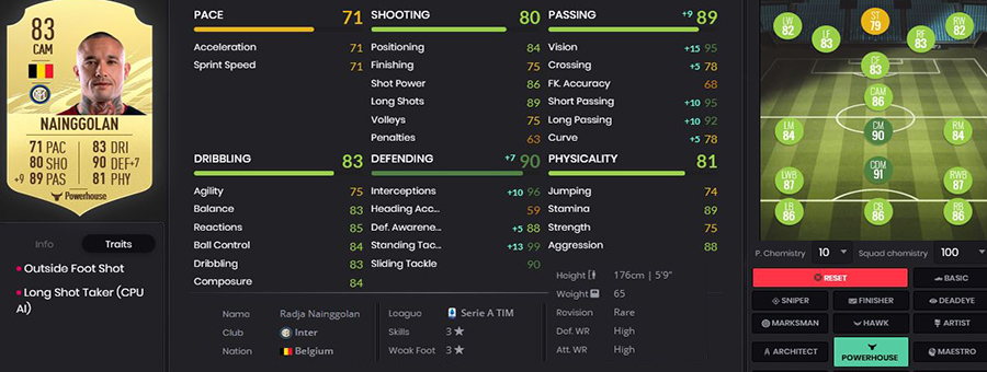 Nainggolan fifa 21 powerhouse