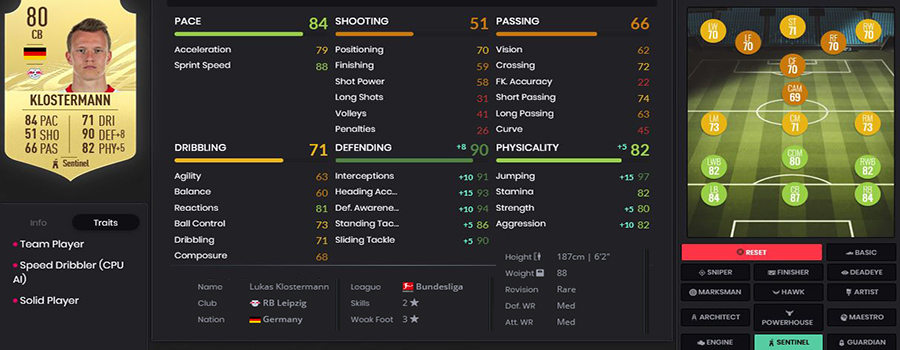Klostermann fifa 21 sentinel