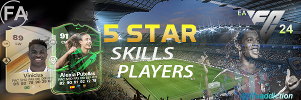 5 star skills players FIFA18 