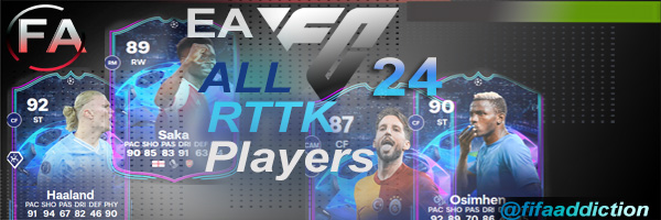 RTTK Tracker and Players list FIFA 22 